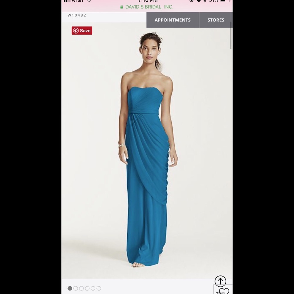 David’s Bridal Gown in Marine